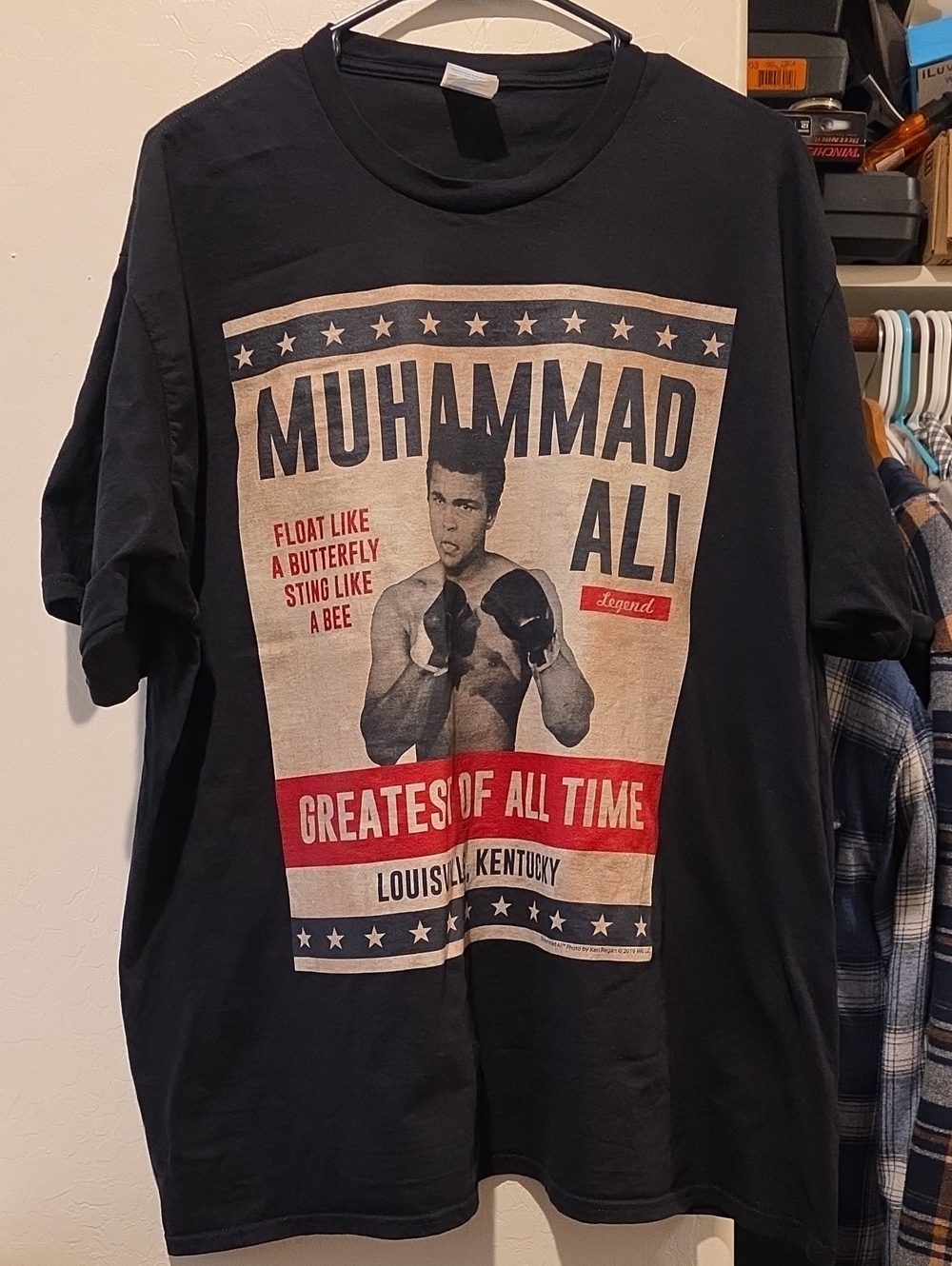 Muhammad Ali Black Short-Sleeve Graphic Tee